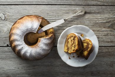 Easy Marble Passover Cake