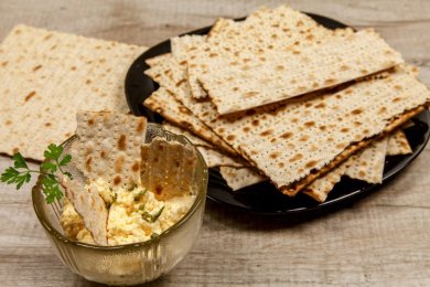 Cheesy Matzah Scramble with Za’atar