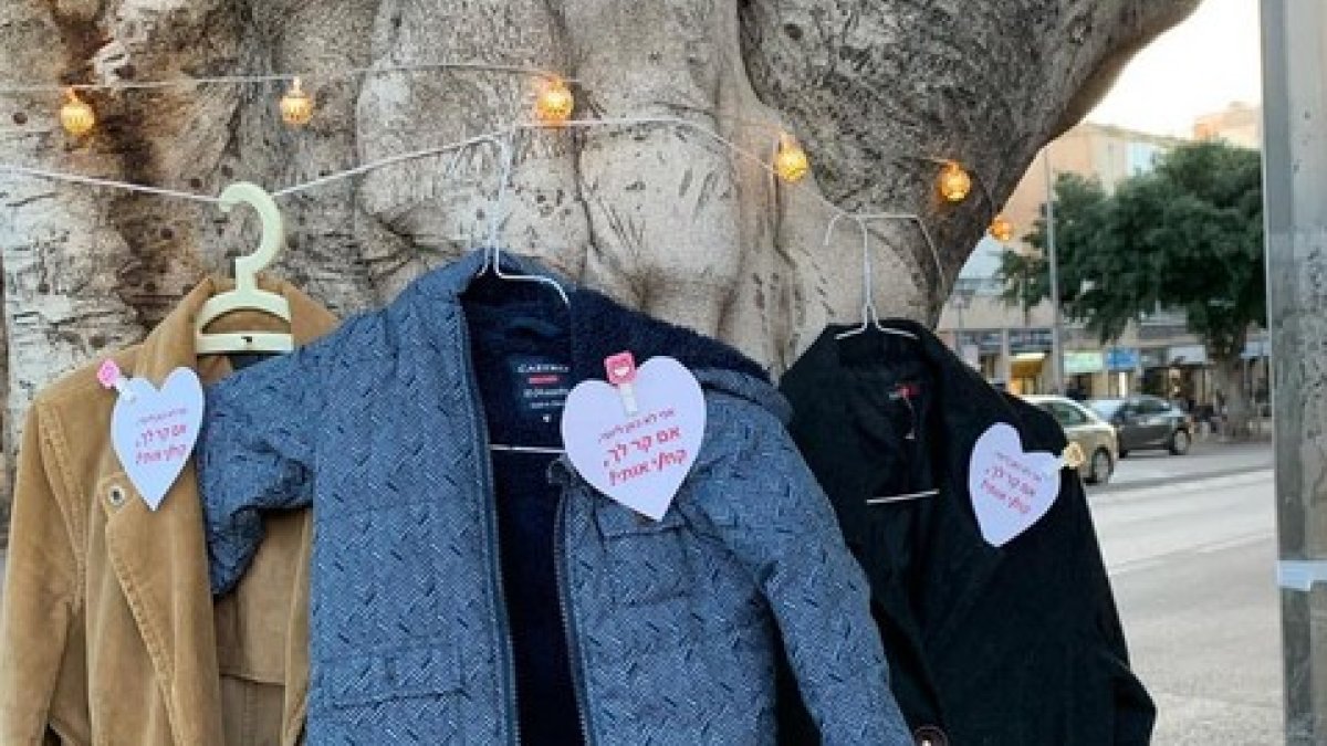 Giving Tree Jacket Drive The Giving Tree: A Community Warms Up with Coats - Hidabroot
