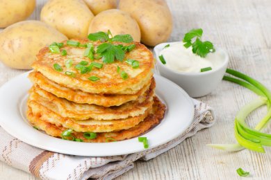 Crispy, Better-for-You Potato Latkes for Chanukah