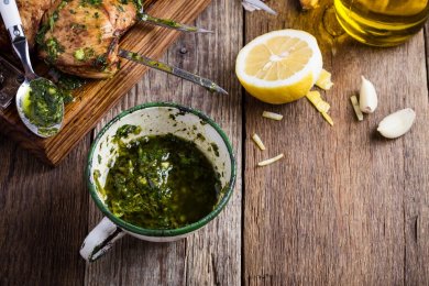 Passover-Perfect Roast Chicken with Pesto and Preserved Lemons