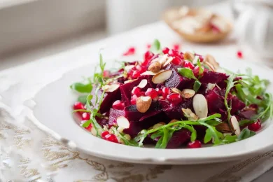 Beet and Pomegranate Salad: A Stunning Rosh Hashanah Side Dish