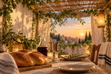 First Night of Sukkot: How Much Bread Must You Eat in the Sukkah?