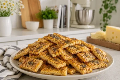Crispy Emmental Cheese and Poppy Seed Bites for Shavuot