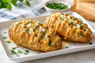 Cheesy Hasselback Potatoes for Shavuot