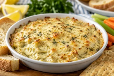 Easy Cheesy Artichoke Dip for Your Shavuot Table