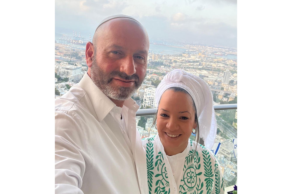 Sarit with her husband, Shai