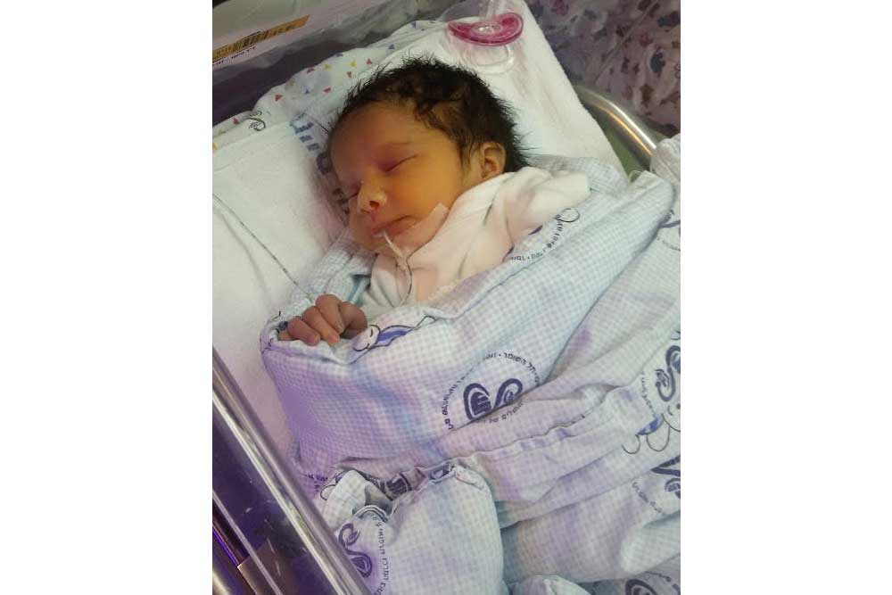Chayale during her hospitalization