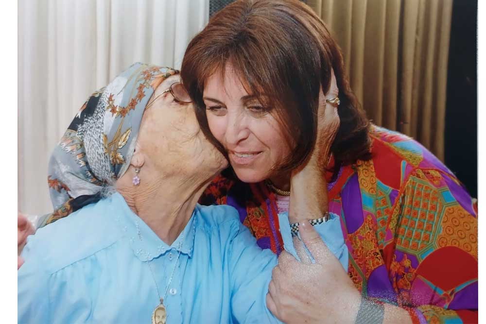 Miriam Biton and her mother