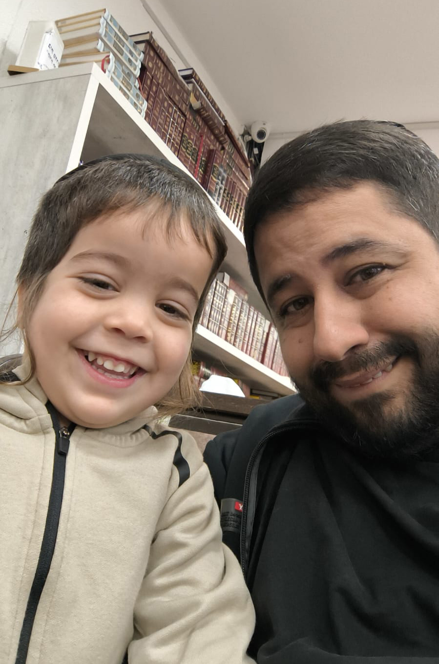 Eilai Ben Shabbat z"l with his father, Or