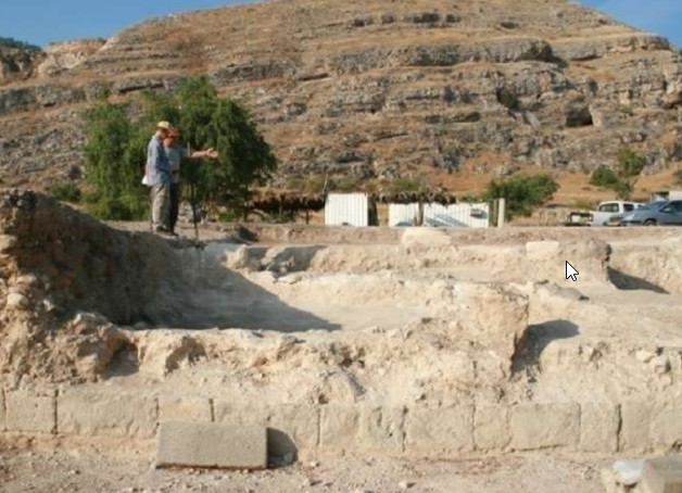 Polished Stone Floor from Herod Antipas’ Palace. Photo: Hirschfeld Excavation Team