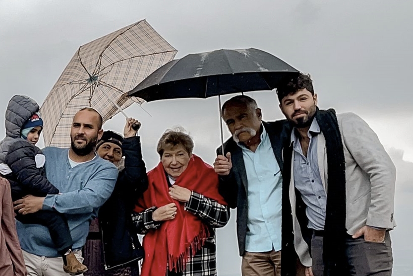 Moti and Shoshi with some of their family 