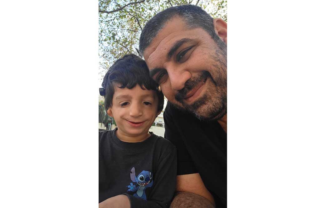 Adir with his father